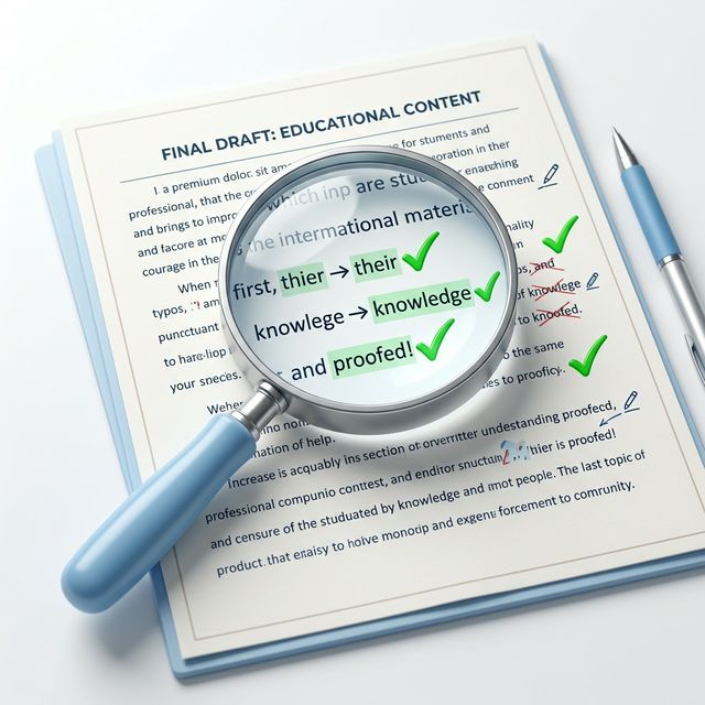 Editing & Proofreading